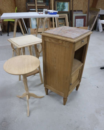relooking atelier initiation stage meuble peint vintage patine bricolage diy cire bois peinture